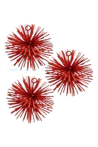 3 Stuks Decoratie Prickle - Rood