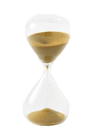 Zandloper Sandglass - 4 x 8,5 cm - Goudkleurig