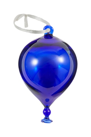 3 Mongeblazen Borosilicaatglazen Decoratieve Ballen Festive -  Donkerblauw