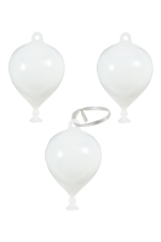 3 Decoratieve Ballonnen Festive - Wit