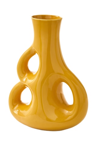 Keramische Vaas Three Ears - 21 cm - Geel
