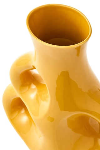 Keramische Vaas Three Ears - 21 cm - Geel
