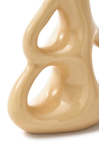 Keramische Vaas Three Ears - 21 cm - Beige
