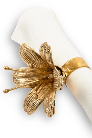 2 Servetringen Lilly - Goudkleurig