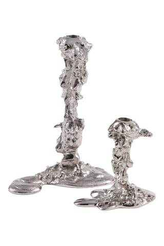 Portacandela Drip - 11 cm - Grigio scuro