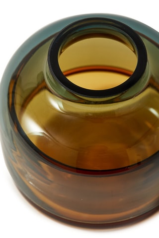 3 portacandele - 9,3 cm - Marrone e viola