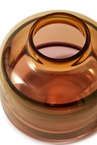 3 portacandele - 9,3 cm - Marrone e viola