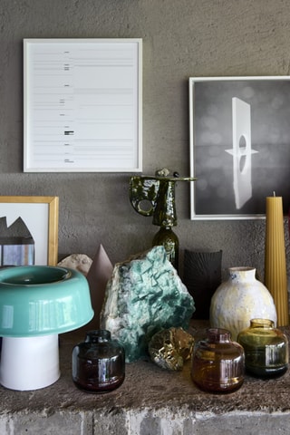 Porseleinen Ledtafellamp Neox - Wit - 15 W