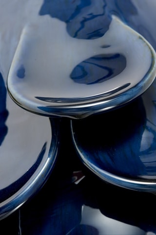 Porseleinen Vaas Quillie - 32 cm - Donkerblauw