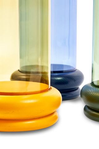 Decoratieve Bel Balloon - 15 x 37,2 cm - Geel