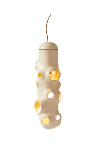 Keramische Ledhanglamp Bulle - Beige - 25 W