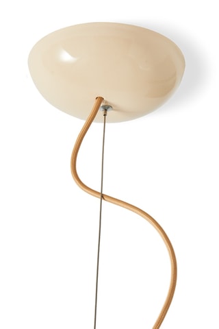 Keramische Ledhanglamp Bulle - Beige - 25 W