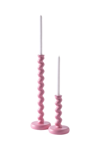 Castiçal Twister - 49 cm - Rosa