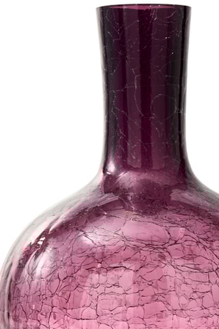 Mondgeblazen Glazen Vaas Ball Body - 32 cm - Paars