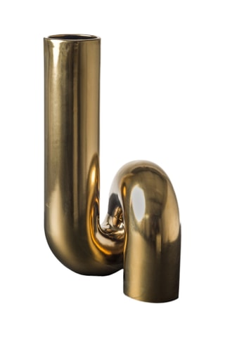 Keramische Vaas Yourtube - 37 cm - Goudkleurig