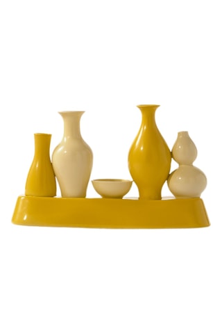 Porseleinen Vaas Shanghai - 25 cm - Geel