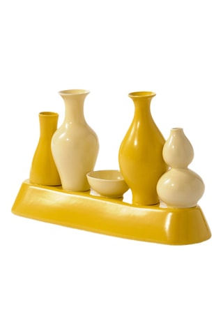 Porseleinen Vaas Shanghai - 25 cm - Geel