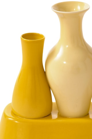 Porseleinen Vaas Shanghai - 25 cm - Geel