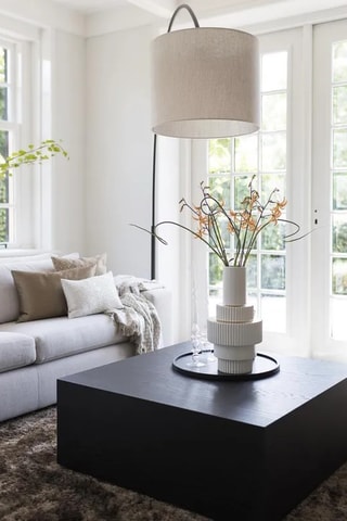 Keramische Vaas Gear - 46 cm - Wit