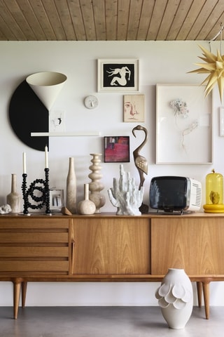 Keramische Vaas Quillie - Beige