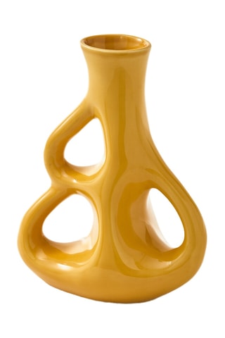 Keramische Vaas Three Ears - 50,5 cm - Geel