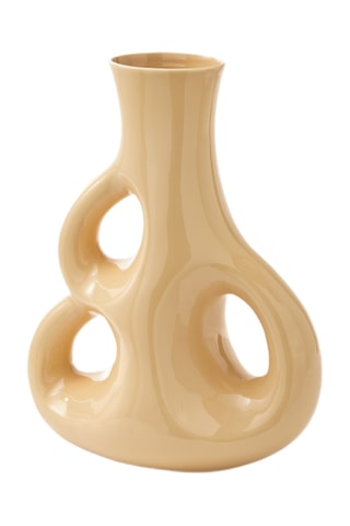 Keramische Vaas Three Ears - 50,5 cm - Beige