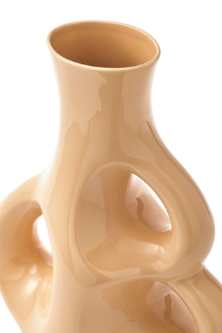 Keramische Vaas Three Ears - 50,5 cm - Beige