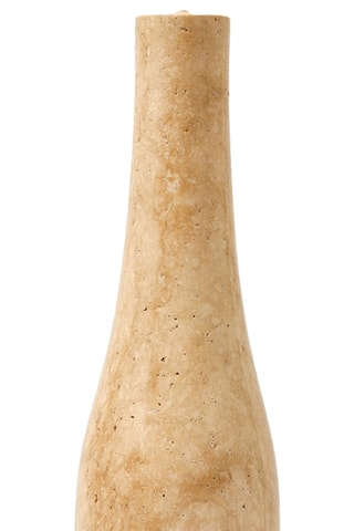 Marmeren Kaarshouder Bottle - 47 cm - Beige