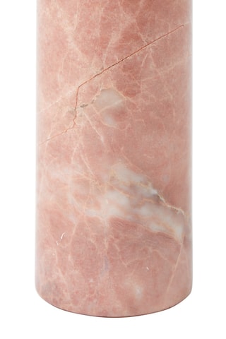 Marmeren Kaarshouder Bottle - 47 cm - Roze