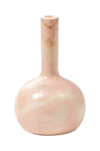 Marmeren Kaarshouder Bell - 25 cm - Gemêleerd roze