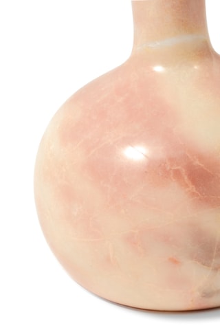 Marmeren Kaarshouder Bell - 25 cm - Gemêleerd roze