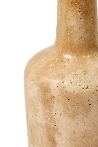 Bougeoir en marbre Whiskey - 32,9 cm - Beige