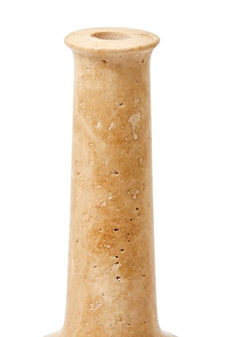 Bougeoir en marbre Whiskey - 32,9 cm - Beige