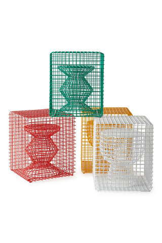 Kruk Zig zag - 40 x 40 x 47 cm