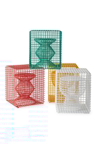 Kruk Zig zag - 40 x 40 x 47 cm