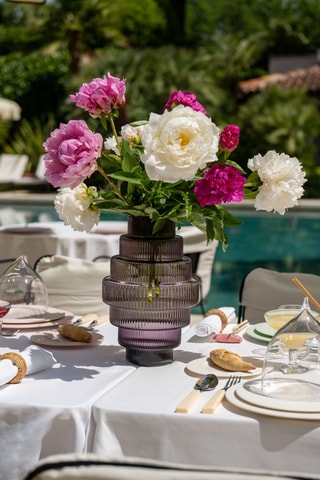 Vase Steps - Gris foncé