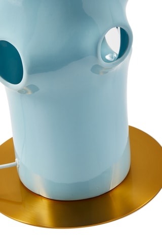 Lampadaire en céramique Bulle - Bleu clair - 25 W