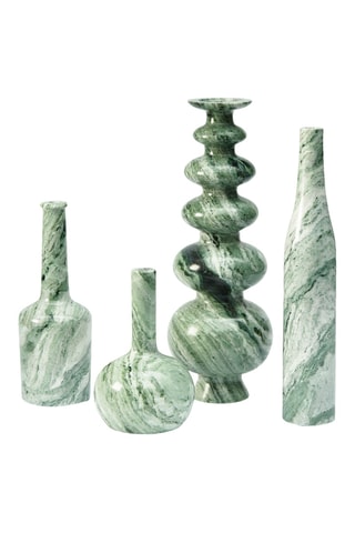 Marmeren Kaarshouder Heritage - 50 cm - Donkergroen