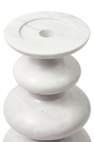 Marmeren Kaarshouder Heritage - 50 cm - Wit