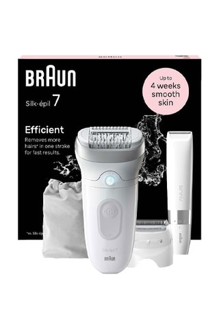 Epilator - Silk Épil 7 - Wit en Zilverkleurig - Lichaam