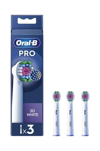 Set 3 Vervangende Tandenborstels  - 3D White - Wit