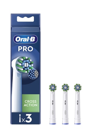 Set 3 Vervangende Tandenborstels  - Cross Action - Wit