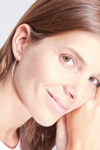 Boucles d'oreilles Lianes précieuses - Or blanc et diamants