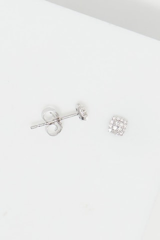 Orecchini Carreaux - Oro bianco e diamanti