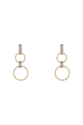 Boucles d'oreilles Gold circles Or jaune et diamants