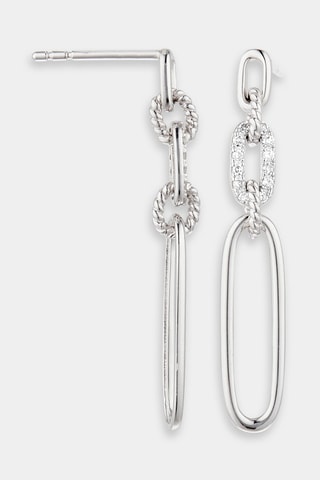 Boucles d'oreilles  Or blanc et diamants