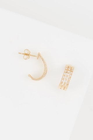 Boucles d'oreilles Galery Or jaune et diamants