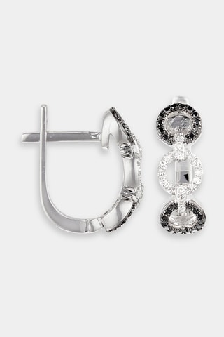 Boucles d'oreilles Or blanc et diamants