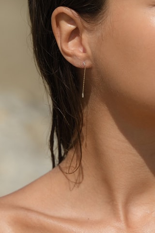 Boucles d'oreilles Patience - Or jaune et diamants