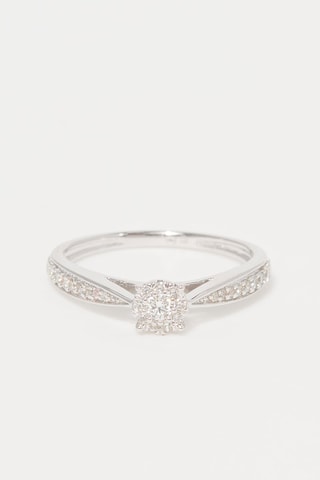 Solitaire Radieux Or blanc et diamants